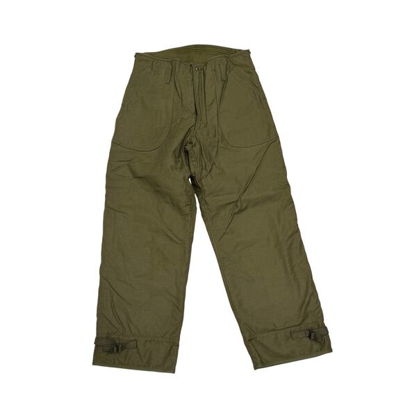 Unbranded Other - Military Style Trousers Cold Weather Permeable Type 1 Mens Medium Vintage Green
